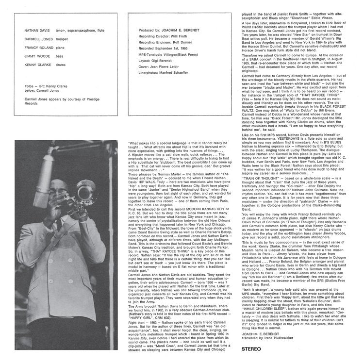 Nathan Davis Quintet - The Hip Walk