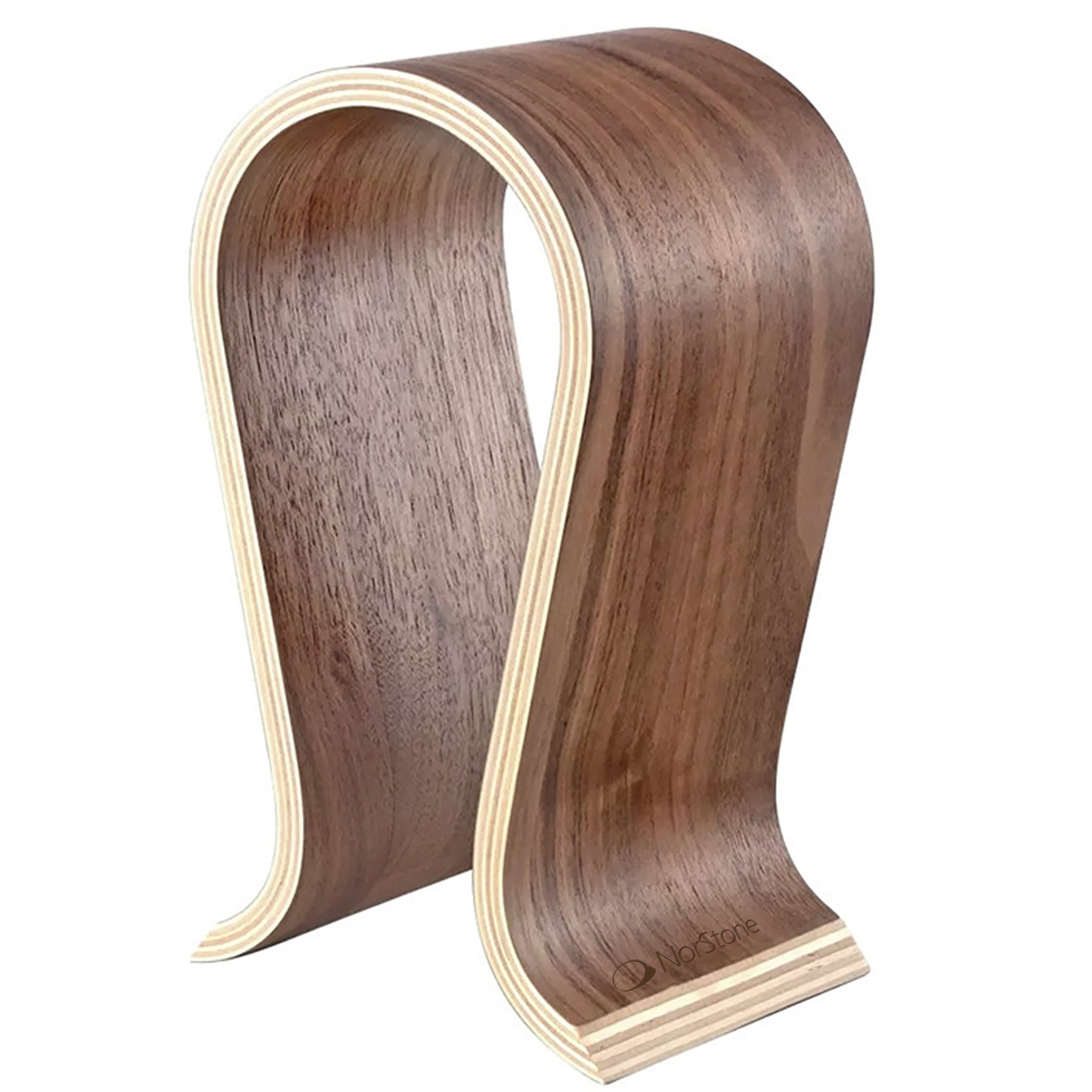 NorStone Wooden Headphone Stand Walnut Veneer