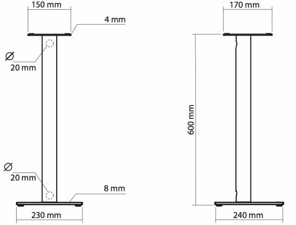 NorStone Epur Højttalerstande