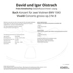 VIOLIN CONCERTOS BACH/VIVALDI