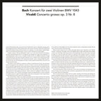 VIOLIN CONCERTOS BACH/VIVALDI