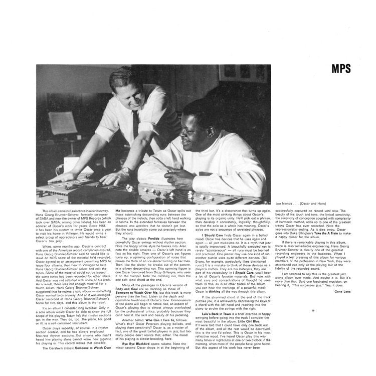 MY FAVORITE INSTRUMENT by Oscar Peterson