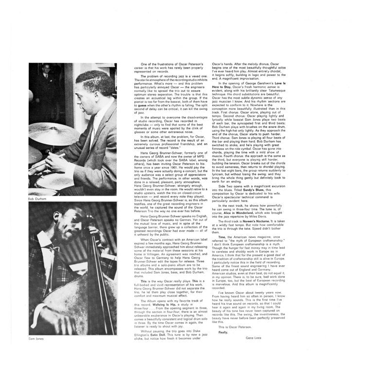 THE WAY I REALLY PLAY by Oscar Peterson