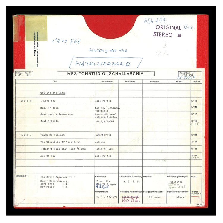 WALKING THE LINE by The Oscar Peterson Trio