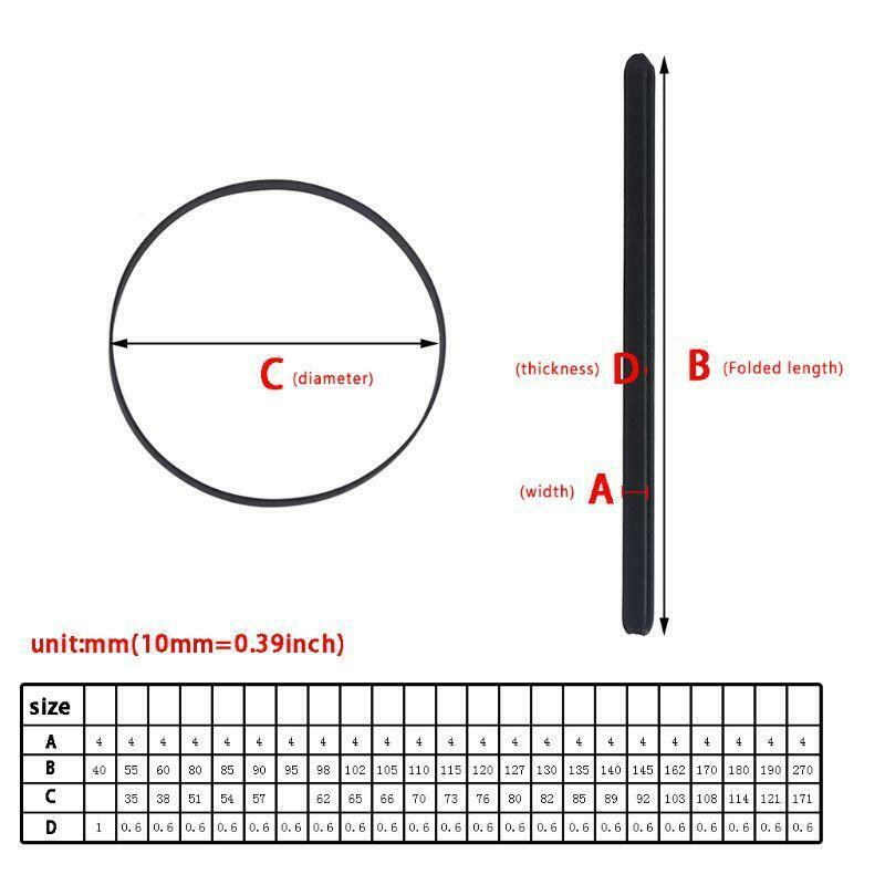 Tonar Pladespiller Rem - L=163,3mm, D=52,0mm, T=1,20mm, B=1,20mm