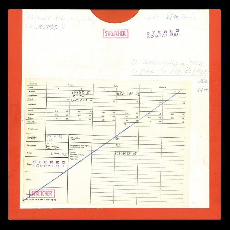 Kurt Sanderling - Dimitri Schostakowitsch Symphony No.5 In D Minor Op.47