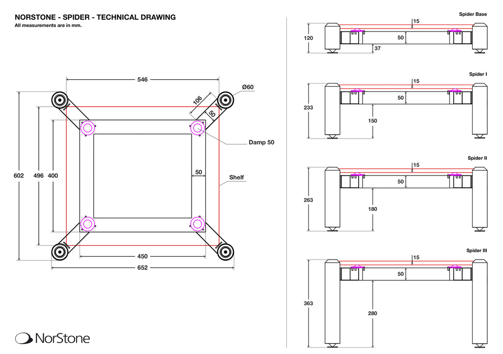 NorStone Spider Modul 1 Hifi Rack
