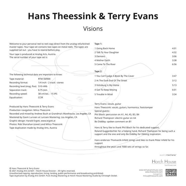 Hans Theessink & Terry Evans - Visions
